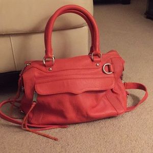 Rebecca Minkoff MAB Mini satchel- orange leather